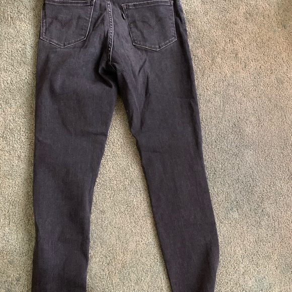 Levi’s MidRise Destroyed Gray Jeans - Picture 3 of 3